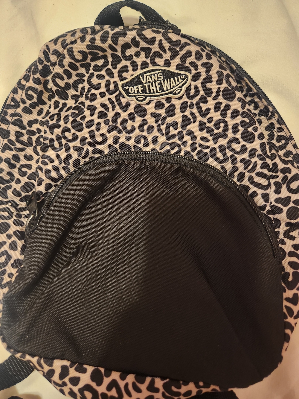 Vans Kids Leopard Print Mini Backpack - Black/Tan - Picture 2 of 7